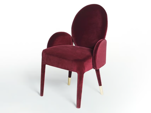 SOFIA - Velvet chair with armrests _ Paolo Castelli